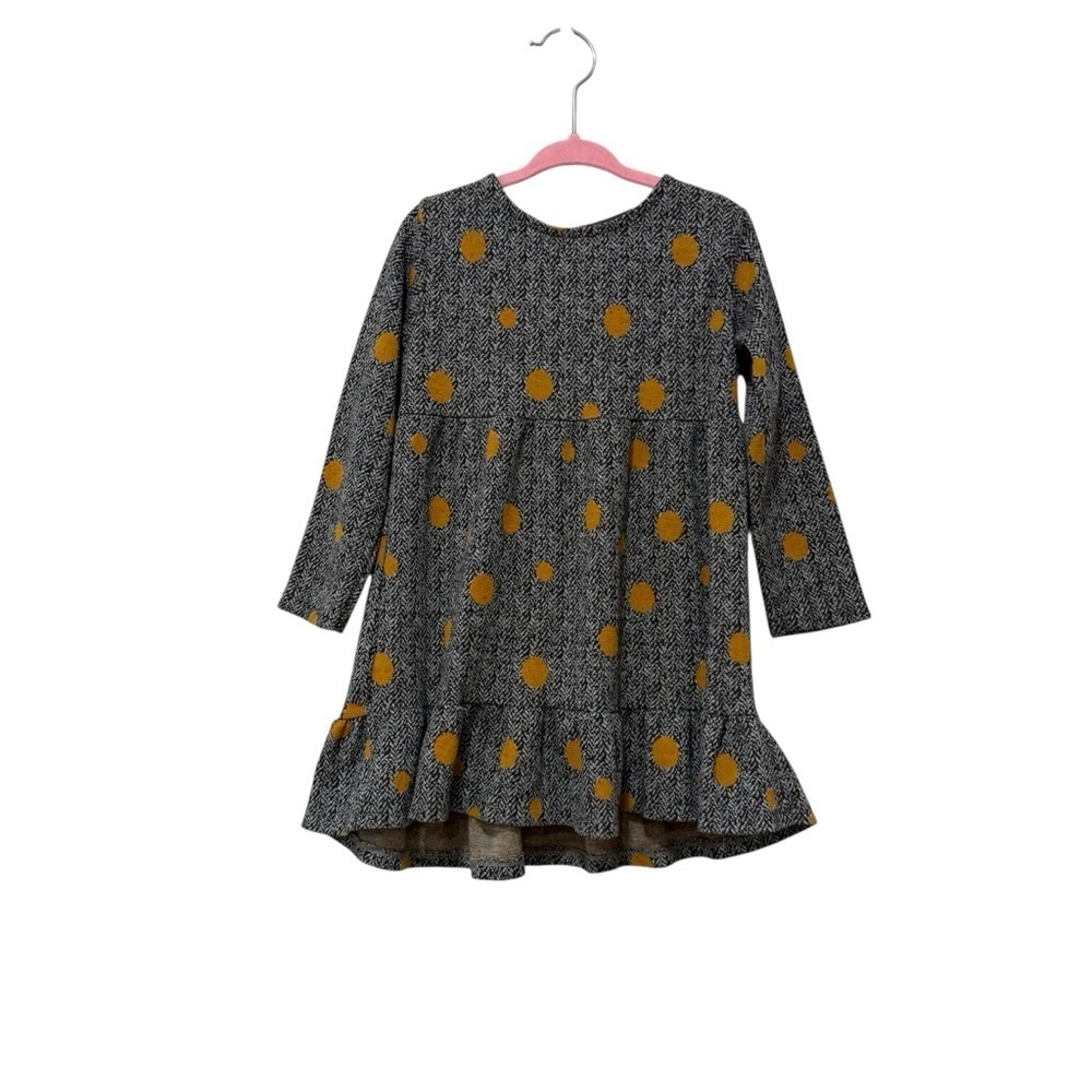 ZARA Girl Tweed Print Polka Dress 3/4
